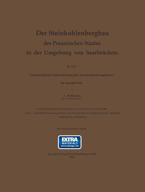 Cover: 9783662325056 | Der Steinkohlenbergbau des Preussischen Staates in der Umgebung von...