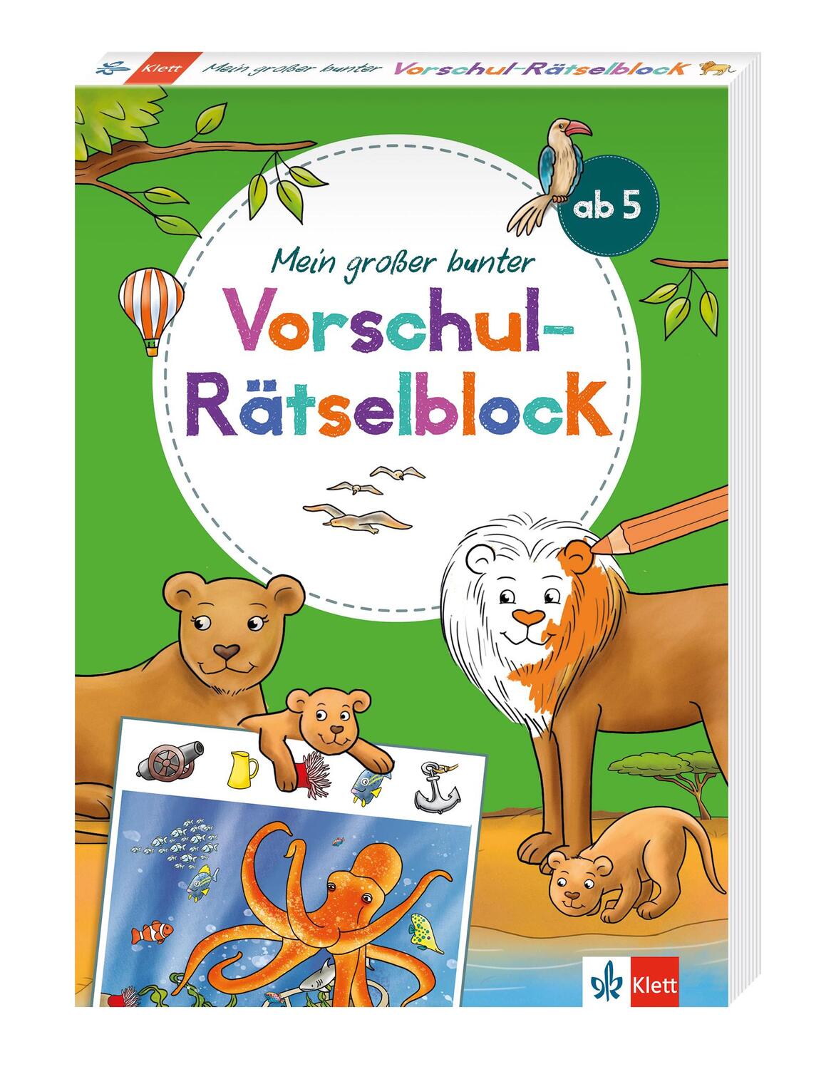 Cover: 9783129497531 | Klett Mein großer bunter Vorschul-Rätselblock | ab 5 Jahren | Buch