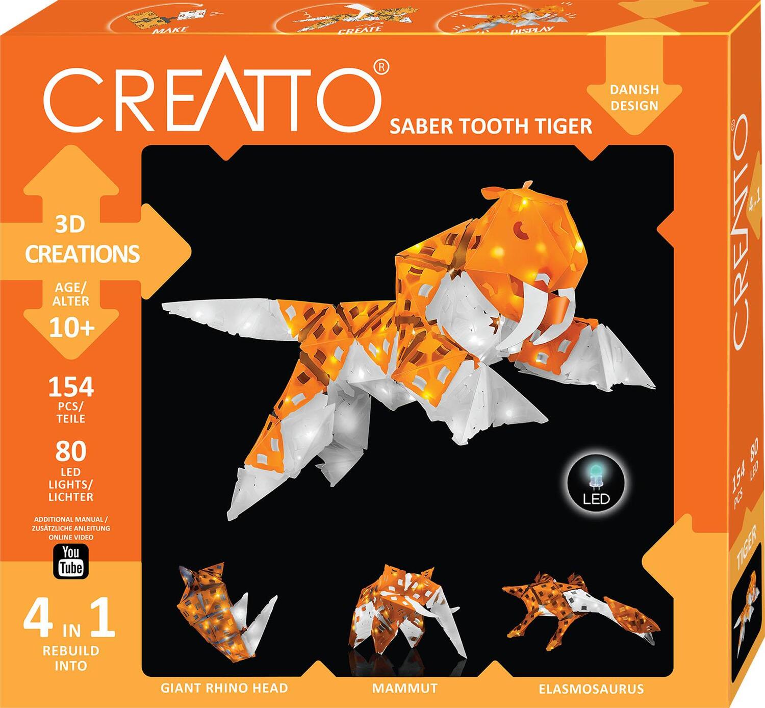 Cover: 5700002003676 | Creatto Maxi - Säbelzahntiger / Saber Tooth Tiger | Spiel | Deutsch