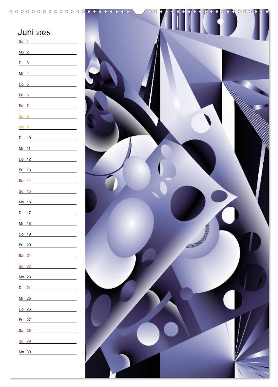 Bild: 9783435935680 | Geometrische Raumeindrücke Planer (Wandkalender 2025 DIN A2 hoch),...