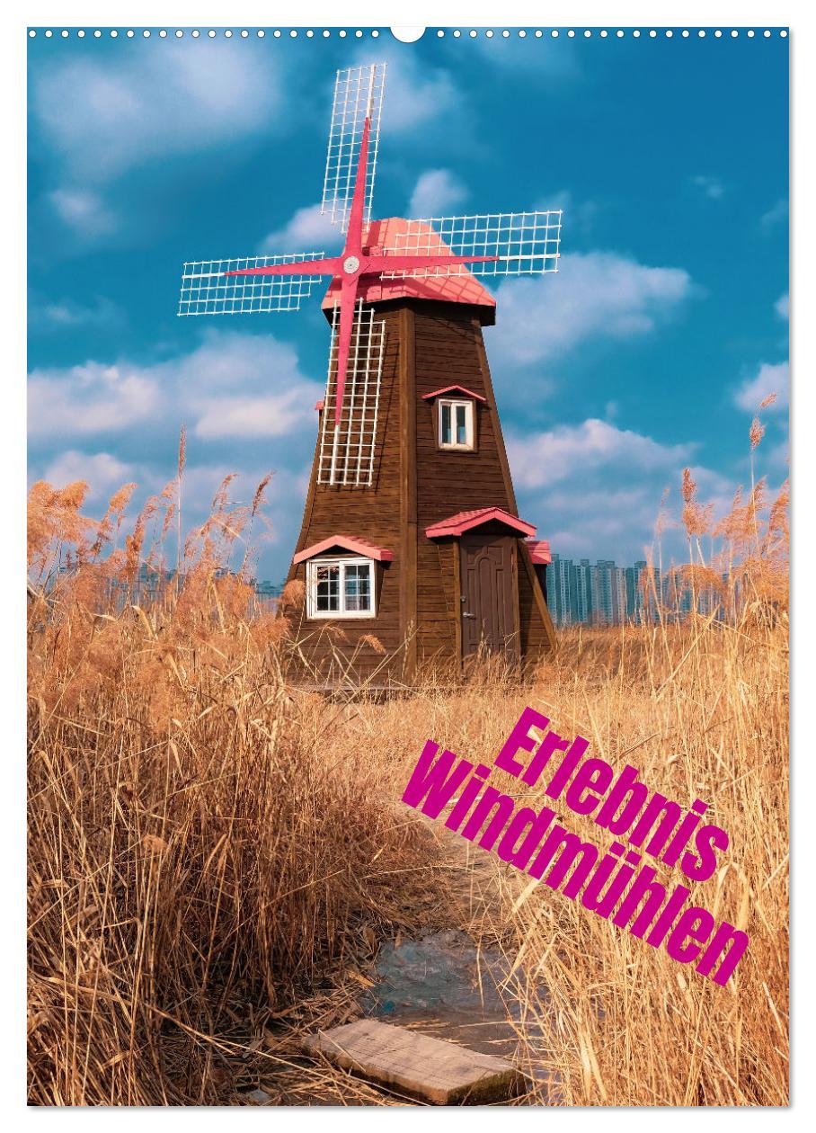 Cover: 9783435900879 | Erlebnis Windmühle (Wandkalender 2025 DIN A2 hoch), CALVENDO...