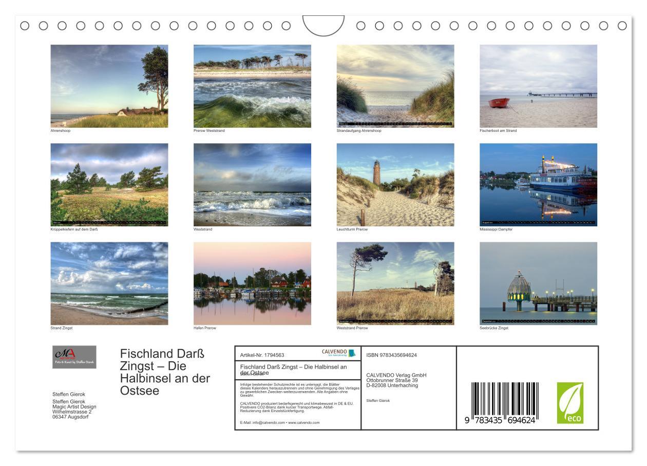 Bild: 9783435694624 | Fischland Darß Zingst - Die Halbinsel an der Ostsee (Wandkalender...