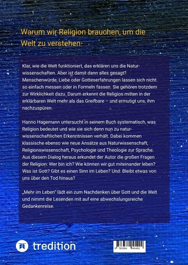 Bild: 9783384045492 | Mehr im Leben | Warum wir Religion brauchen, um die Welt zu verstehen