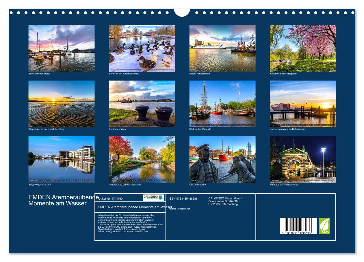 Bild: 9783435168286 | EMDEN Atemberaubende Momente am Wasser (Wandkalender 2025 DIN A3...