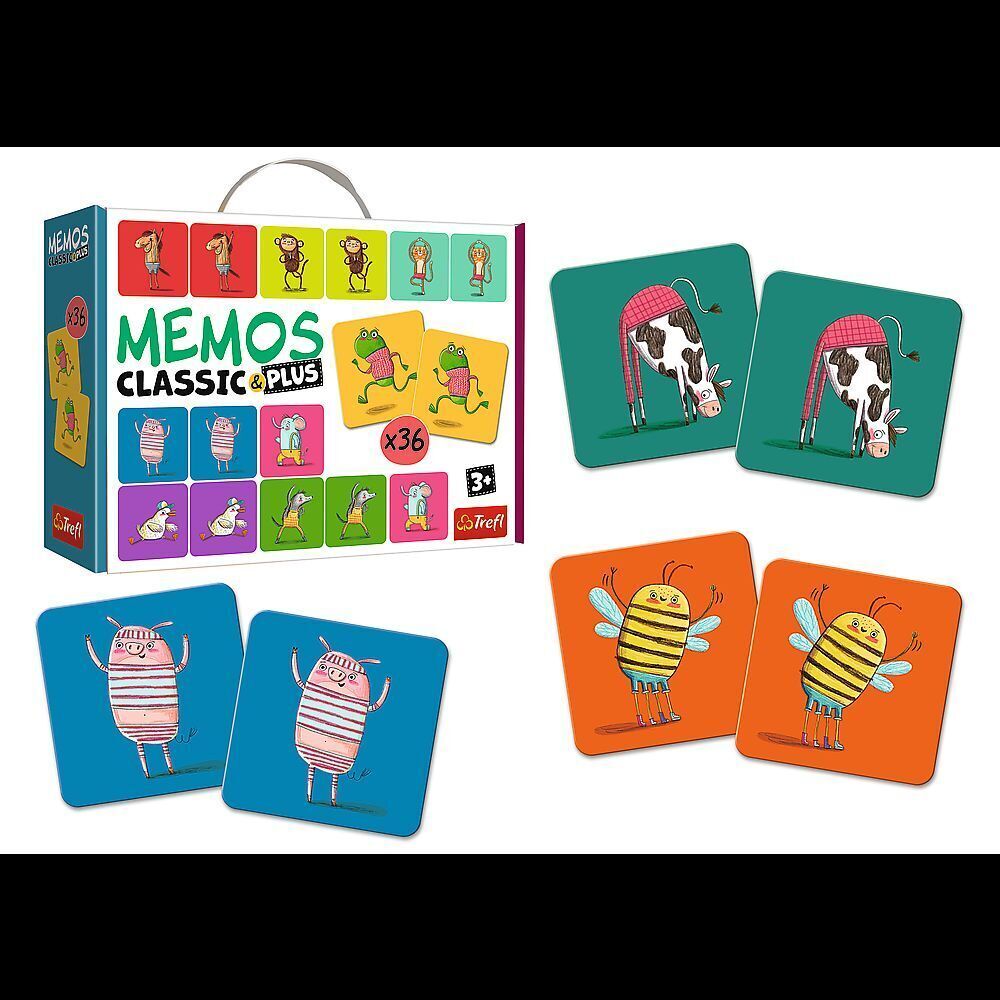 Bild: 5900511022711 | Memos classic&plus Tiere | Spiel | Kartonage | Deutsch | Trefl