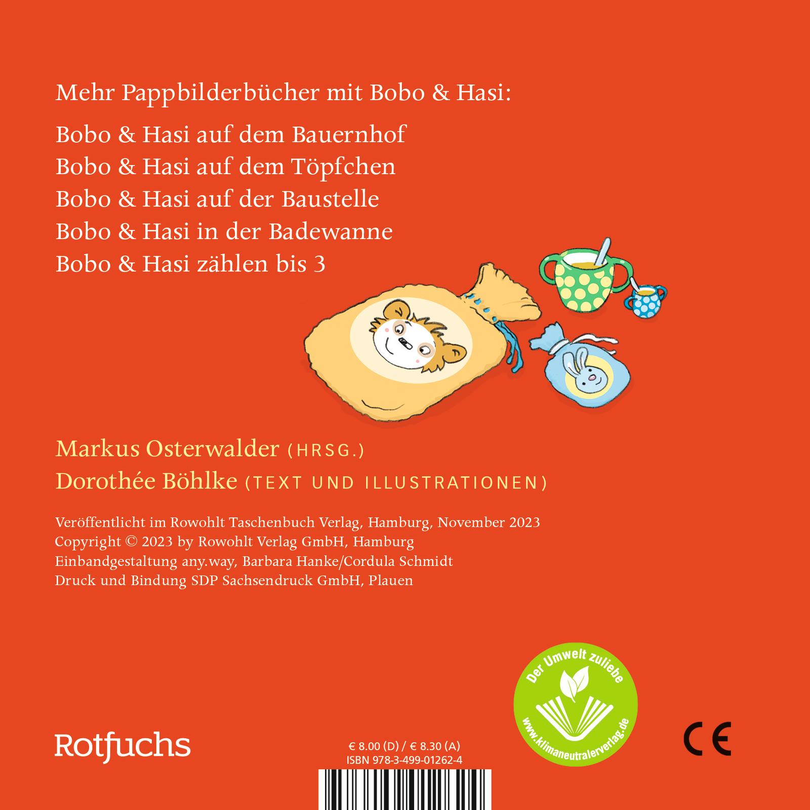 Rückseite: 9783499012624 | Bobo &amp; Hasi sind heute krank | Dorothée Böhlke | Buch | Deutsch | 2023