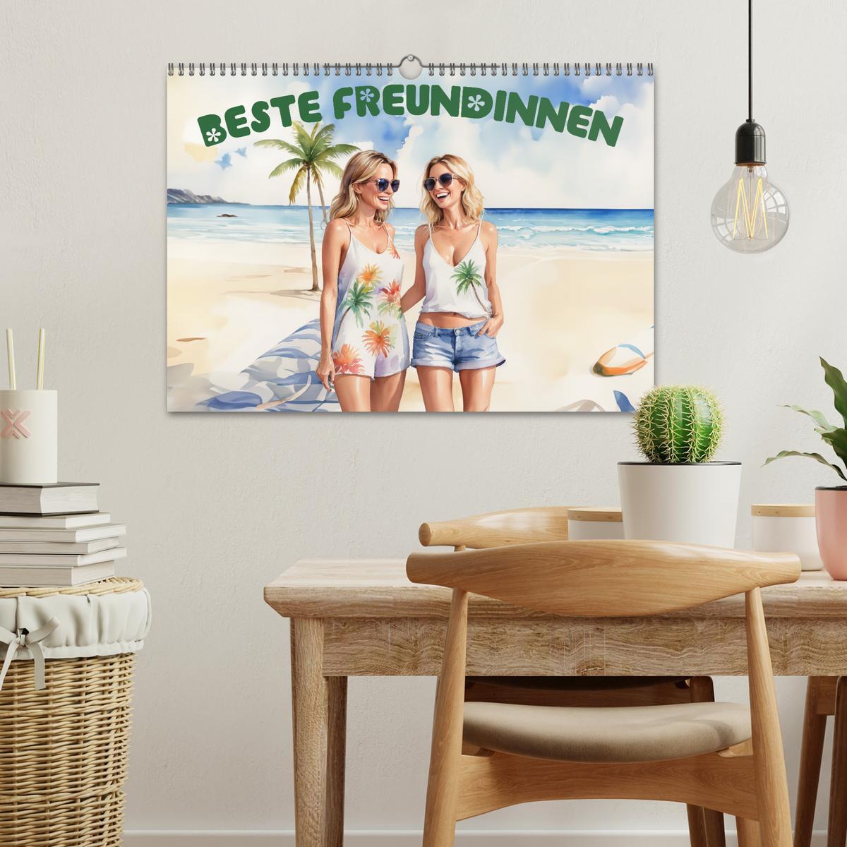 Bild: 9783383775536 | Beste Freundinnen (Wandkalender 2025 DIN A3 quer), CALVENDO...