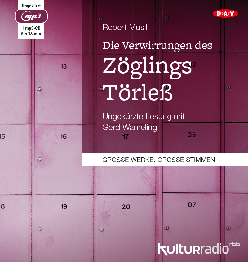 Cover: 9783862317202 | Die Verwirrungen des Zöglings Törleß, 1 Audio-CD, 1 MP3 | Robert Musil