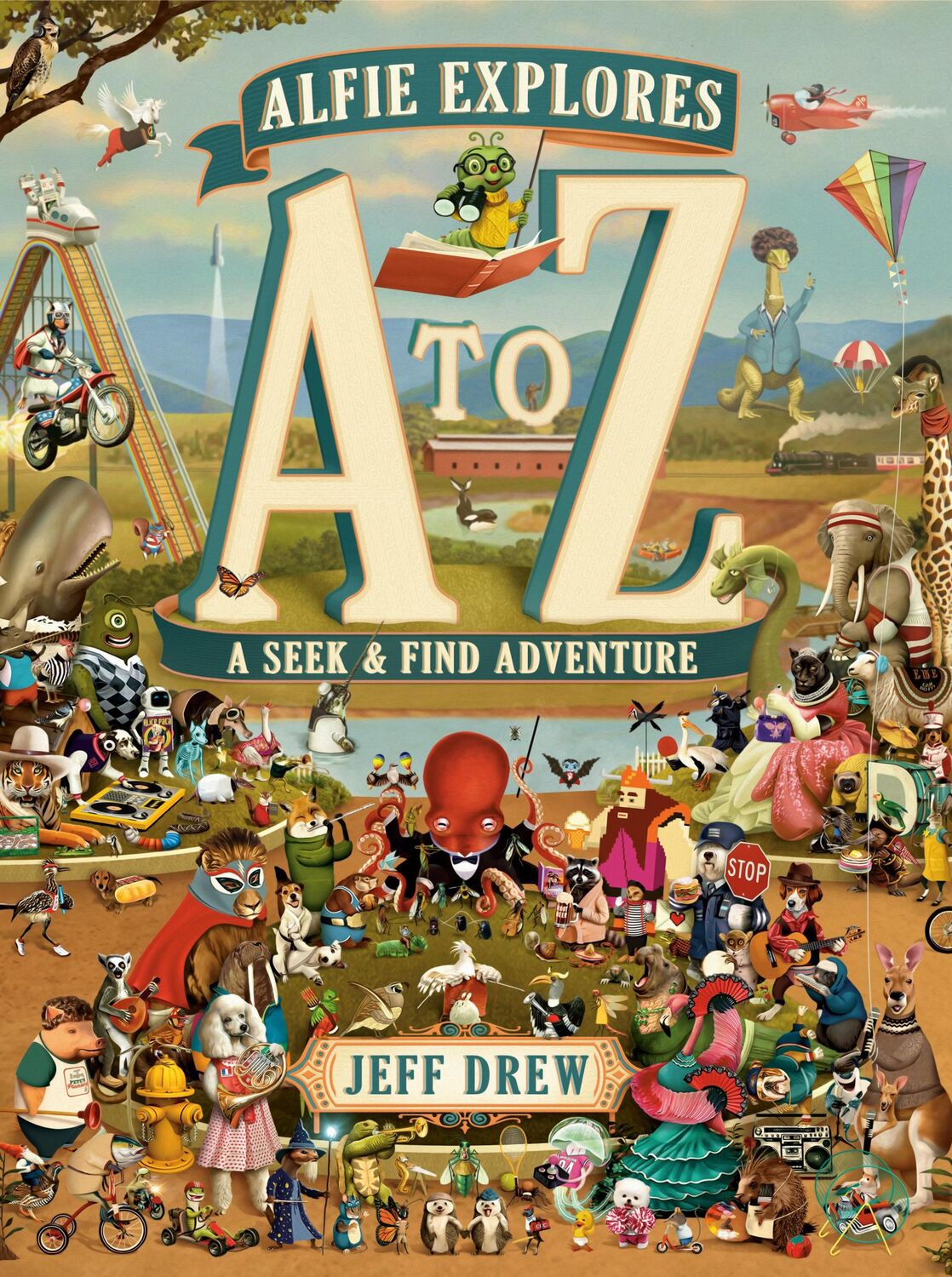 Cover: 9780593813119 | Alfie Explores A to Z | A Seek-And-Find Adventure | Jeff Drew | Buch