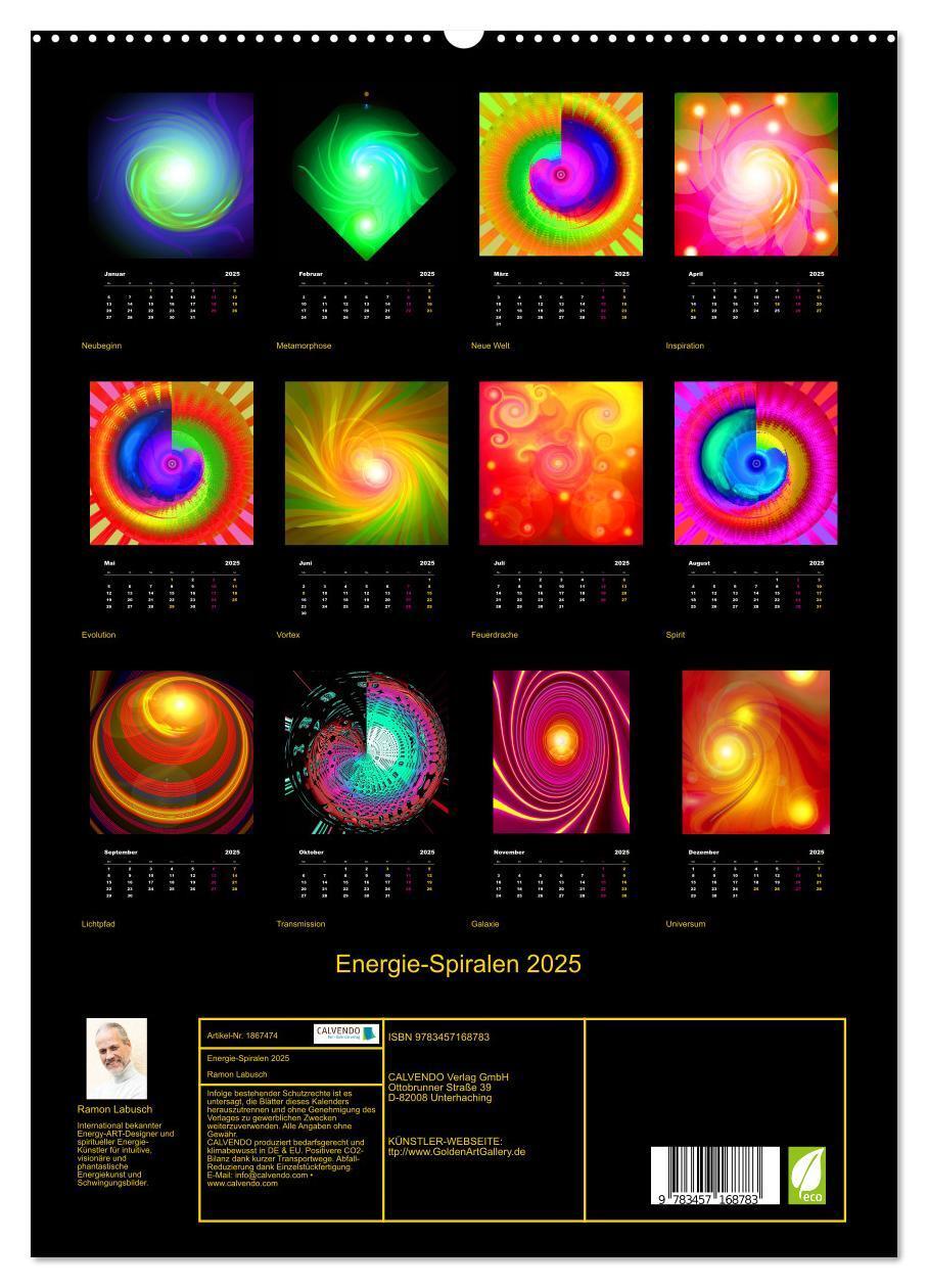 Bild: 9783457168783 | Energie-Spiralen 2025 (hochwertiger Premium Wandkalender 2025 DIN...