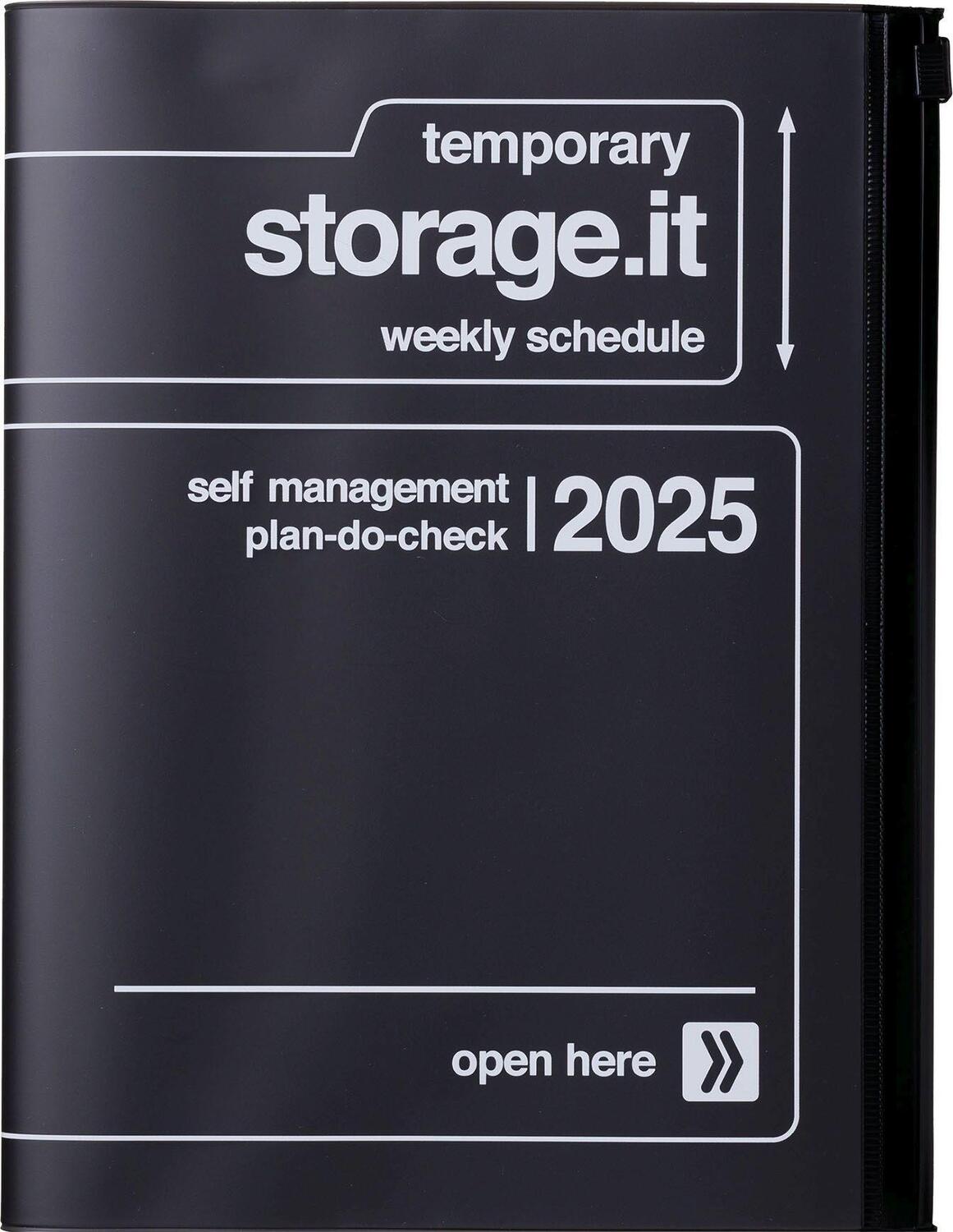 Cover: 4550045127805 | MARK'S 2024/2025 Taschenkalender A5 vertikal, Storage it // Black