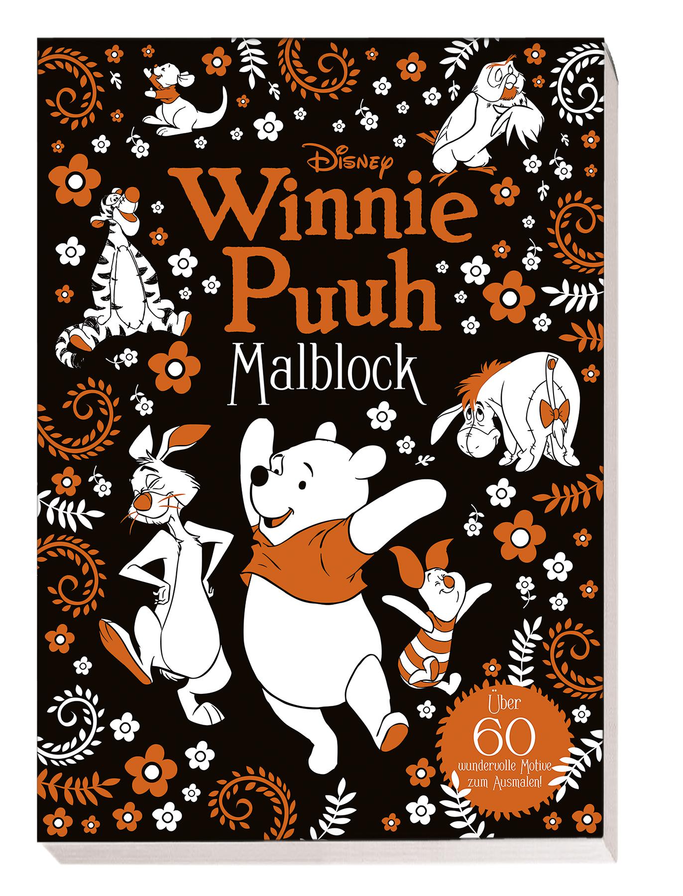 Cover: 9783833242960 | Disney Winnie Puuh: Malblock | Cover mit Goldfolienprägung | Panini