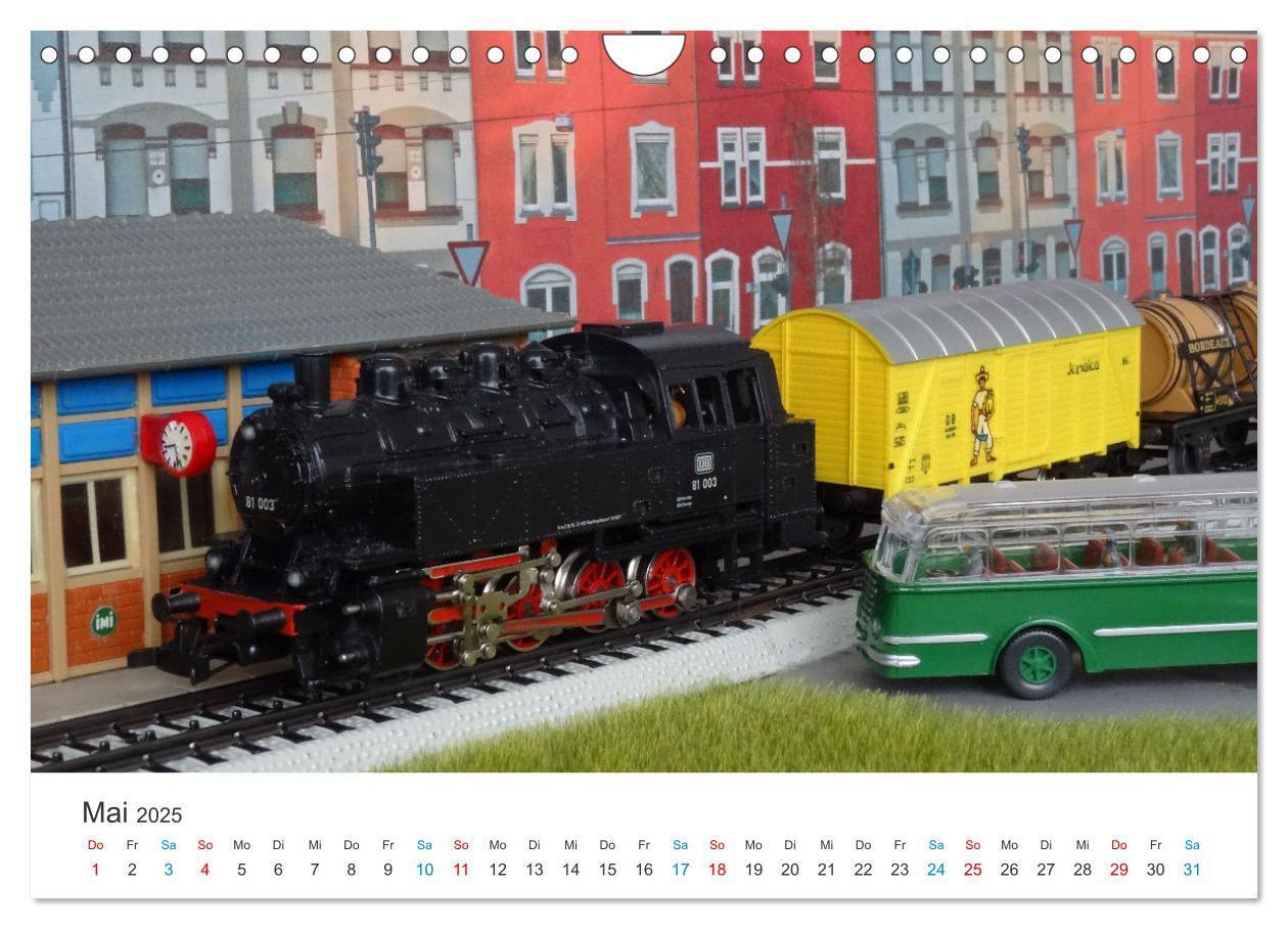 Bild: 9783383761416 | Bahn-Nostalgie im Modell (Wandkalender 2025 DIN A4 quer), CALVENDO...