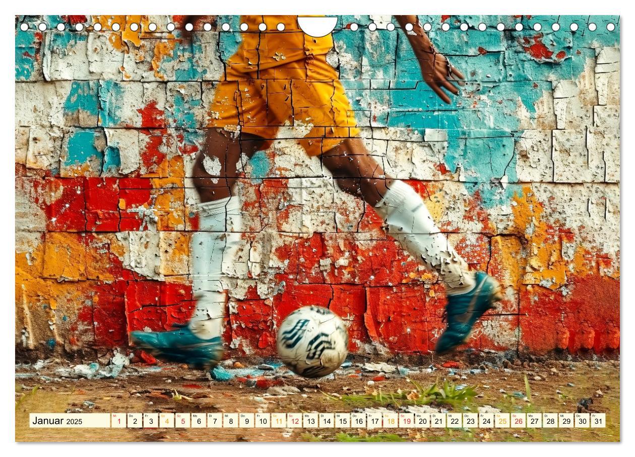 Bild: 9783383801150 | Fußball Graffiti - sportliche Kunst (Wandkalender 2025 DIN A4...