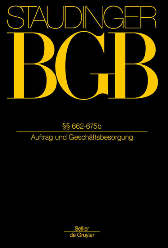 Cover: 9783805912310 | §§ 662-675b | (Auftrag und Geschäftsbesorgung) | Omlor (u. a.) | Buch