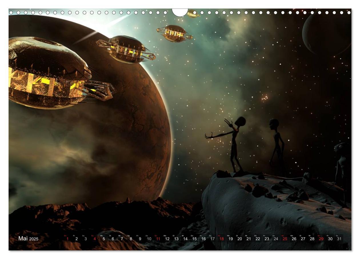 Bild: 9783435621286 | Planetare Traumwelten (Wandkalender 2025 DIN A3 quer), CALVENDO...