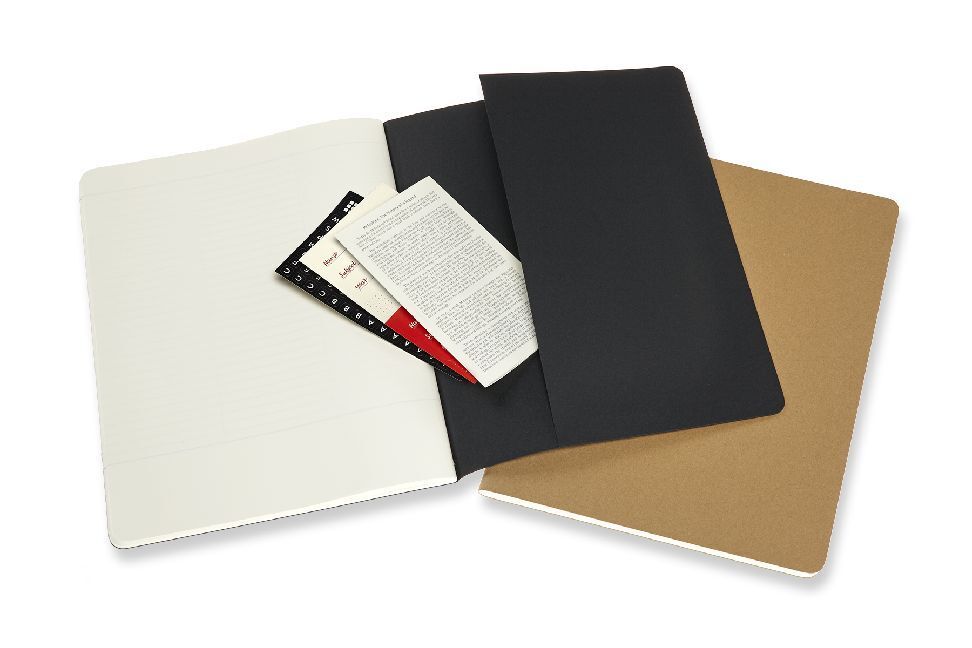 Bild: 8058647620282 | Moleskine Cahier Studien XL, 2er Set, Liniert, Kartoneinband,...