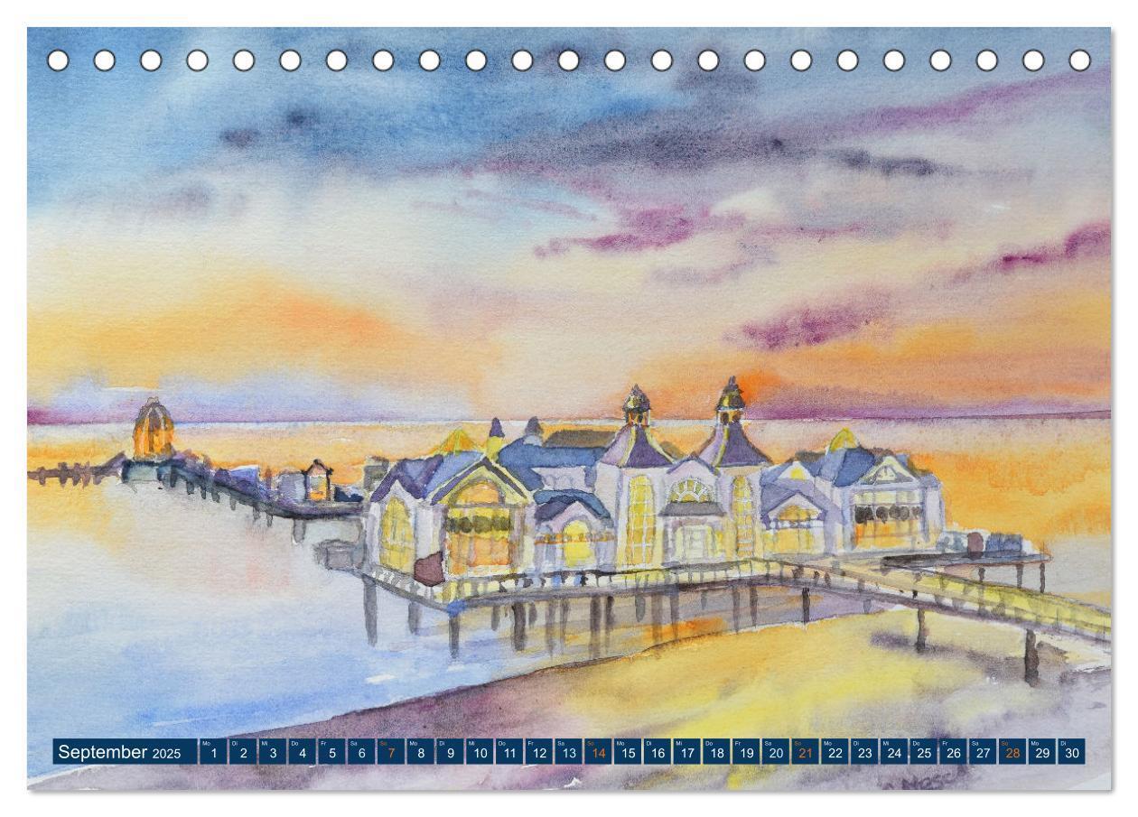 Bild: 9783435074082 | Rügen Impressionen in Aquarell (Tischkalender 2025 DIN A5 quer),...