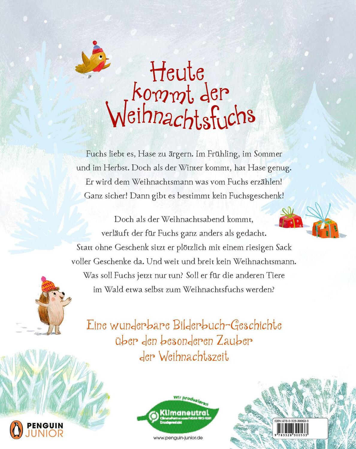 Bild: 9783328300533 | Heute kommt der Weihnachtsfuchs | Bilderbuch für Kinder ab 4 Jahren