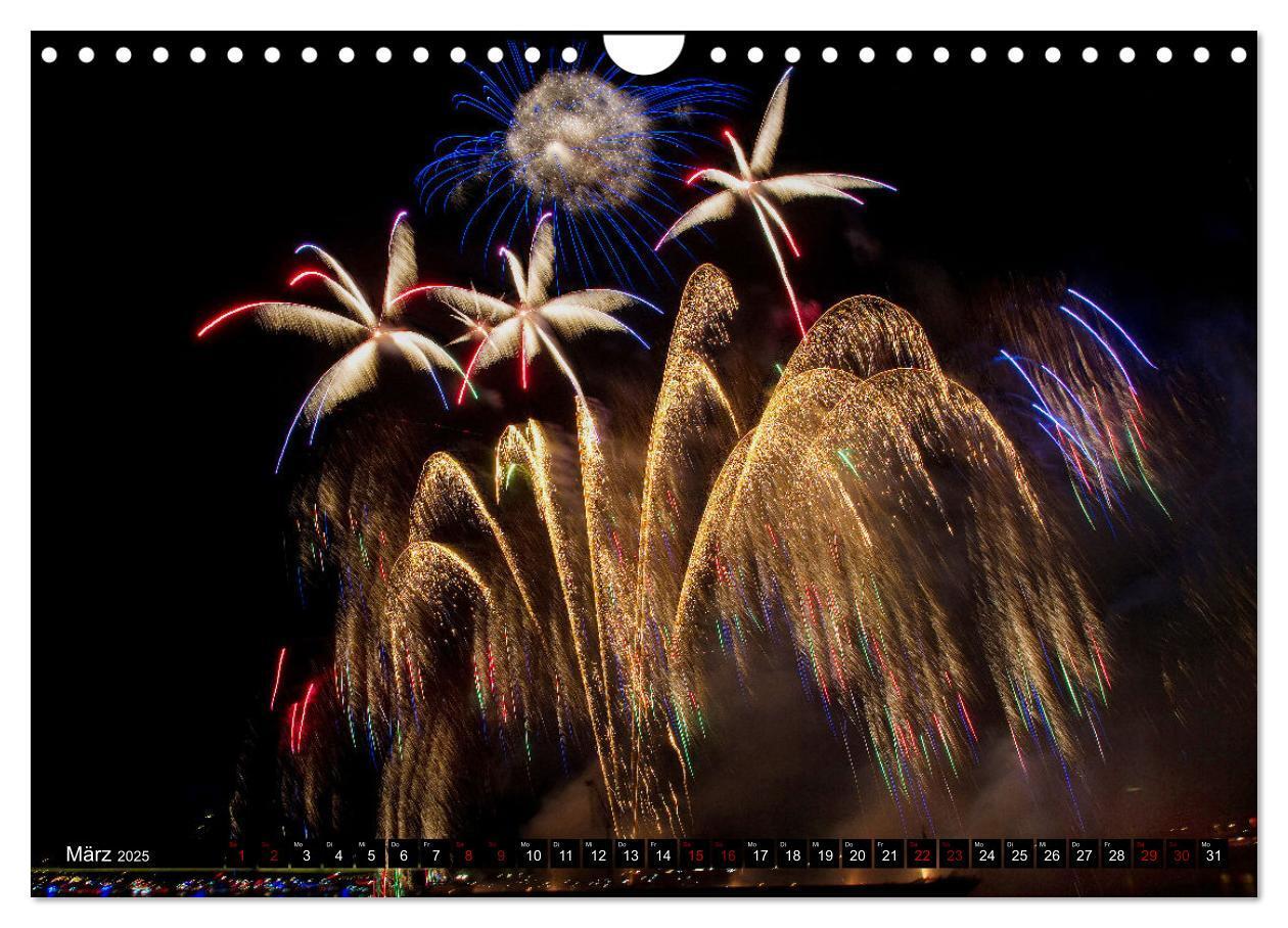 Bild: 9783435063017 | Feuerwerk - Kunstwerke am Himmel (Wandkalender 2025 DIN A4 quer),...