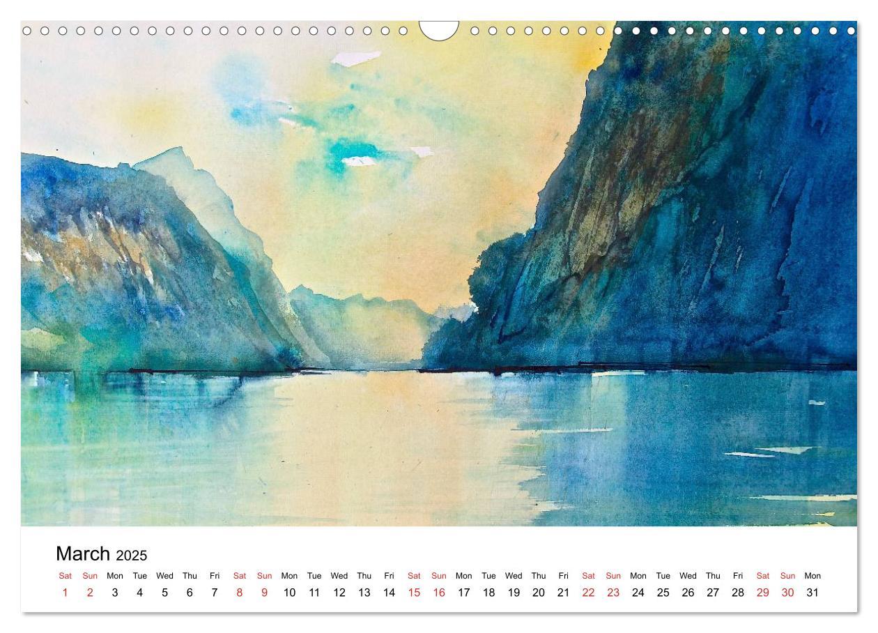 Bild: 9781325999187 | WATERCOLOR IMPRESSIONS (Wall Calendar 2025 DIN A3 landscape),...