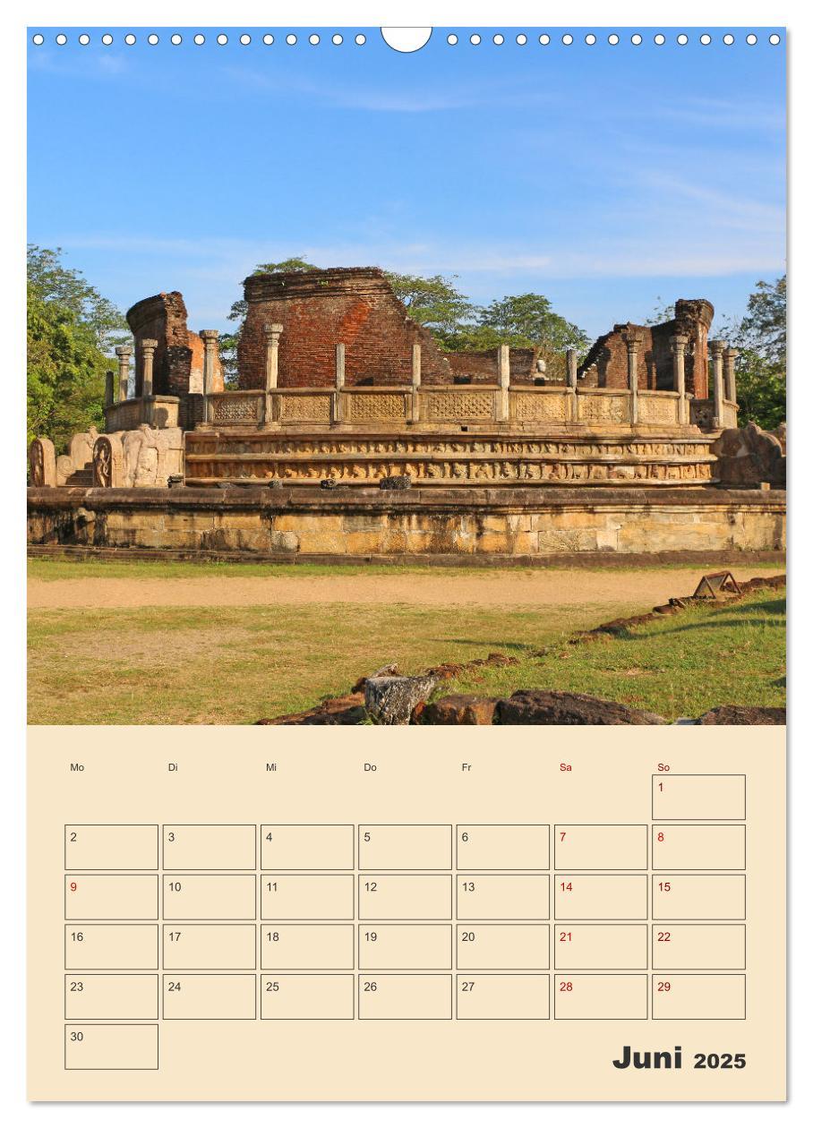 Bild: 9783435884612 | Sri Lanka - Terminplaner (Wandkalender 2025 DIN A3 hoch), CALVENDO...