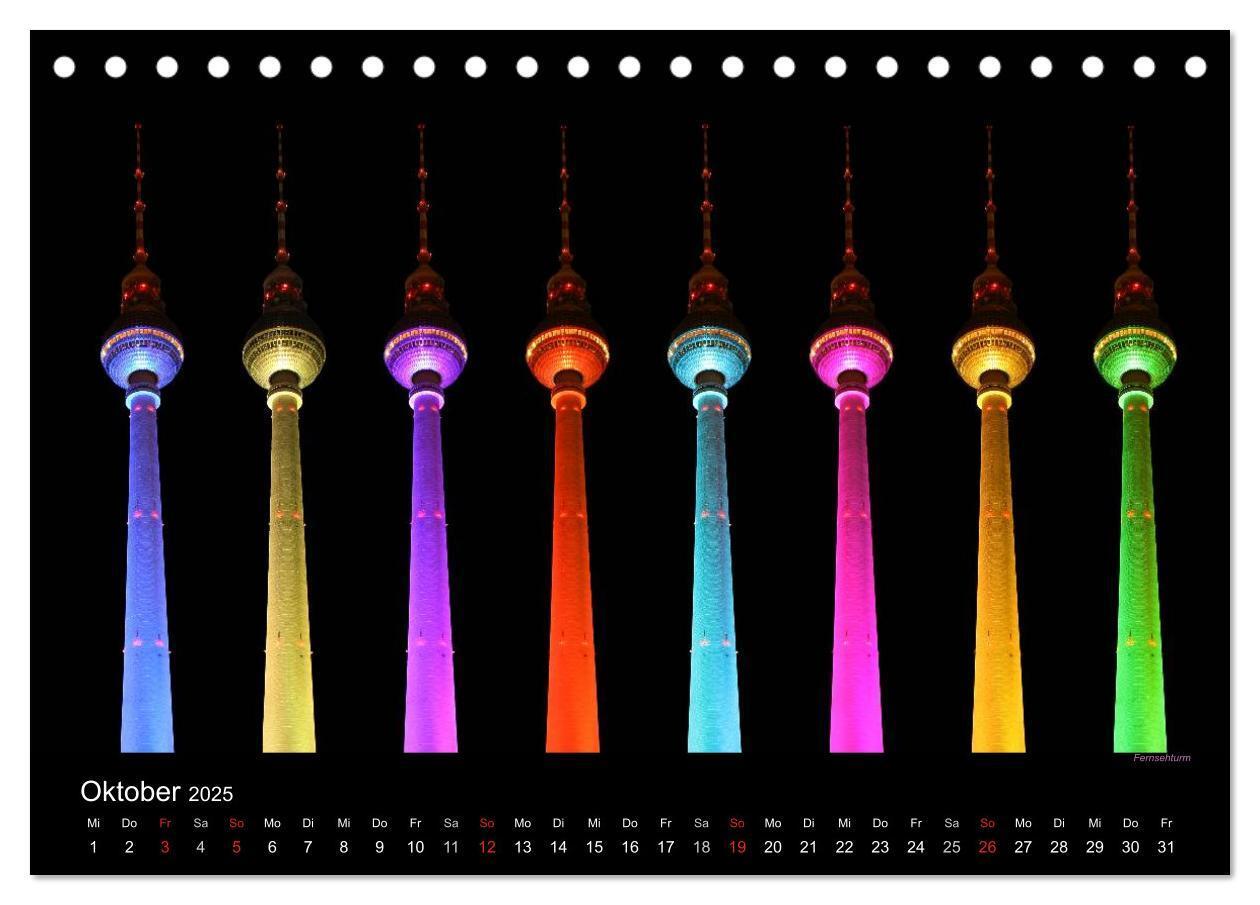 Bild: 9783435644261 | Colours of Berlin (Tischkalender 2025 DIN A5 quer), CALVENDO...