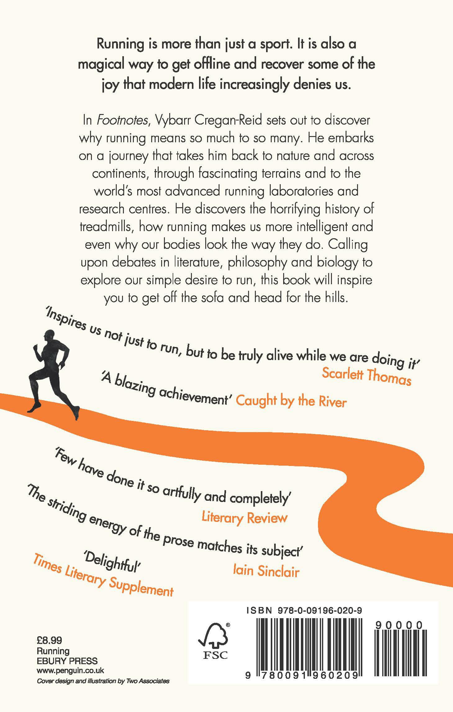 Rückseite: 9780091960209 | Footnotes | How Running Makes Us Human | Vybarr Cregan-Reid | Buch