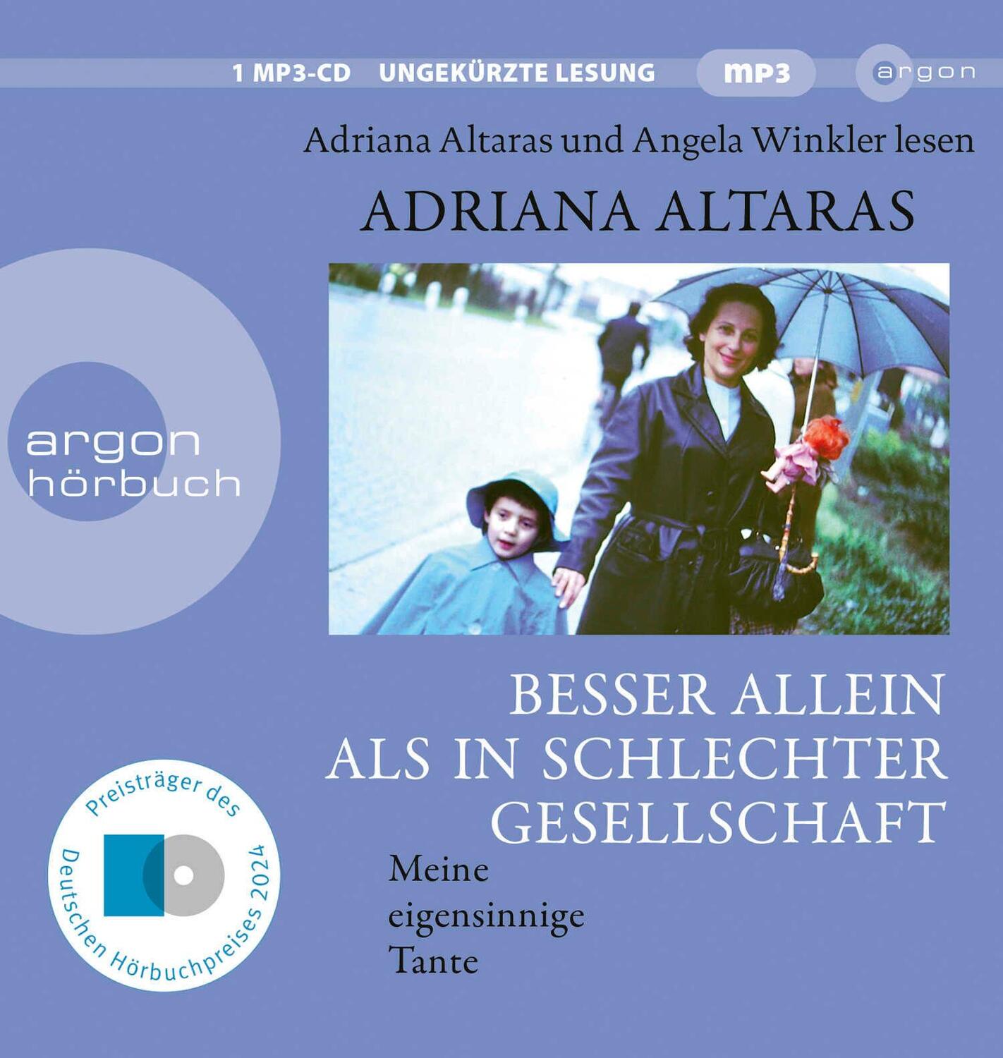 Cover: 9783839820384 | Besser allein als in schlechter Gesellschaft | Adriana Altaras | MP3