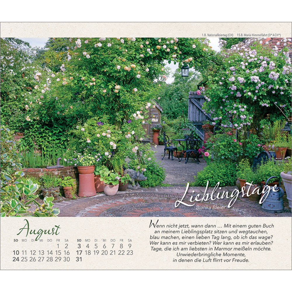 Bild: 9783754817353 | Wo Himmel und Erde sich zart berühren | Gartenkalender | Bianka Bleier