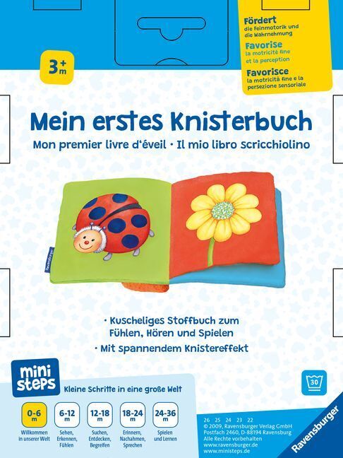 Bild: 9783473315772 | ministeps: Mein erstes Knisterbuch | Ab 3 Monaten | Christine Denk