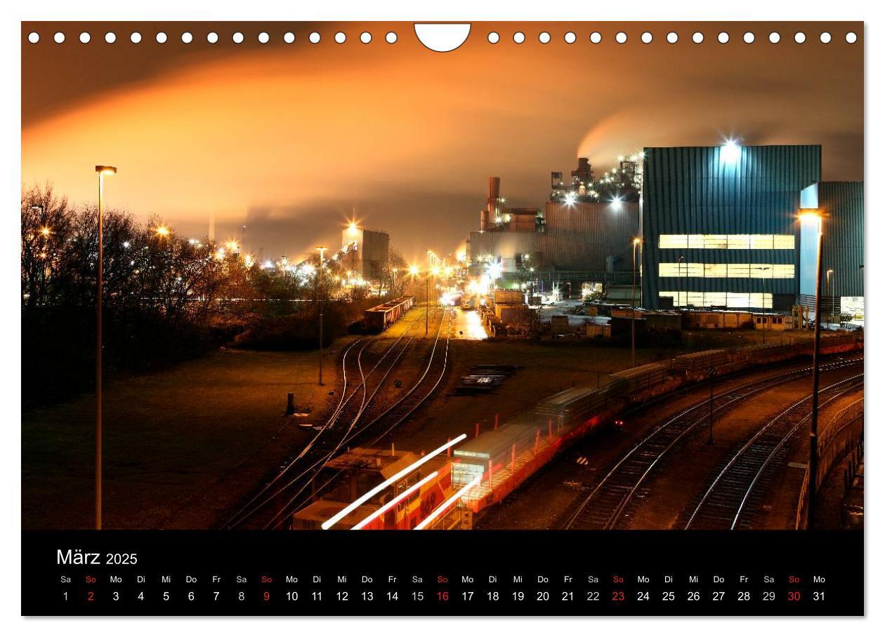 Bild: 9783435725212 | Duisburg Nachtmomente 2025 (Wandkalender 2025 DIN A4 quer),...