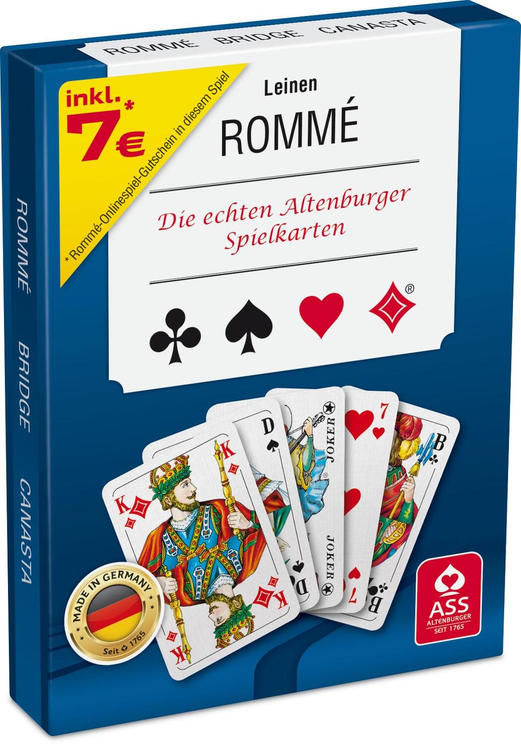 Cover: 4042677700735 | Rommé | Leinen | Spielkartenfabrik Altenburg GmbH | Taschenbuch | 2009