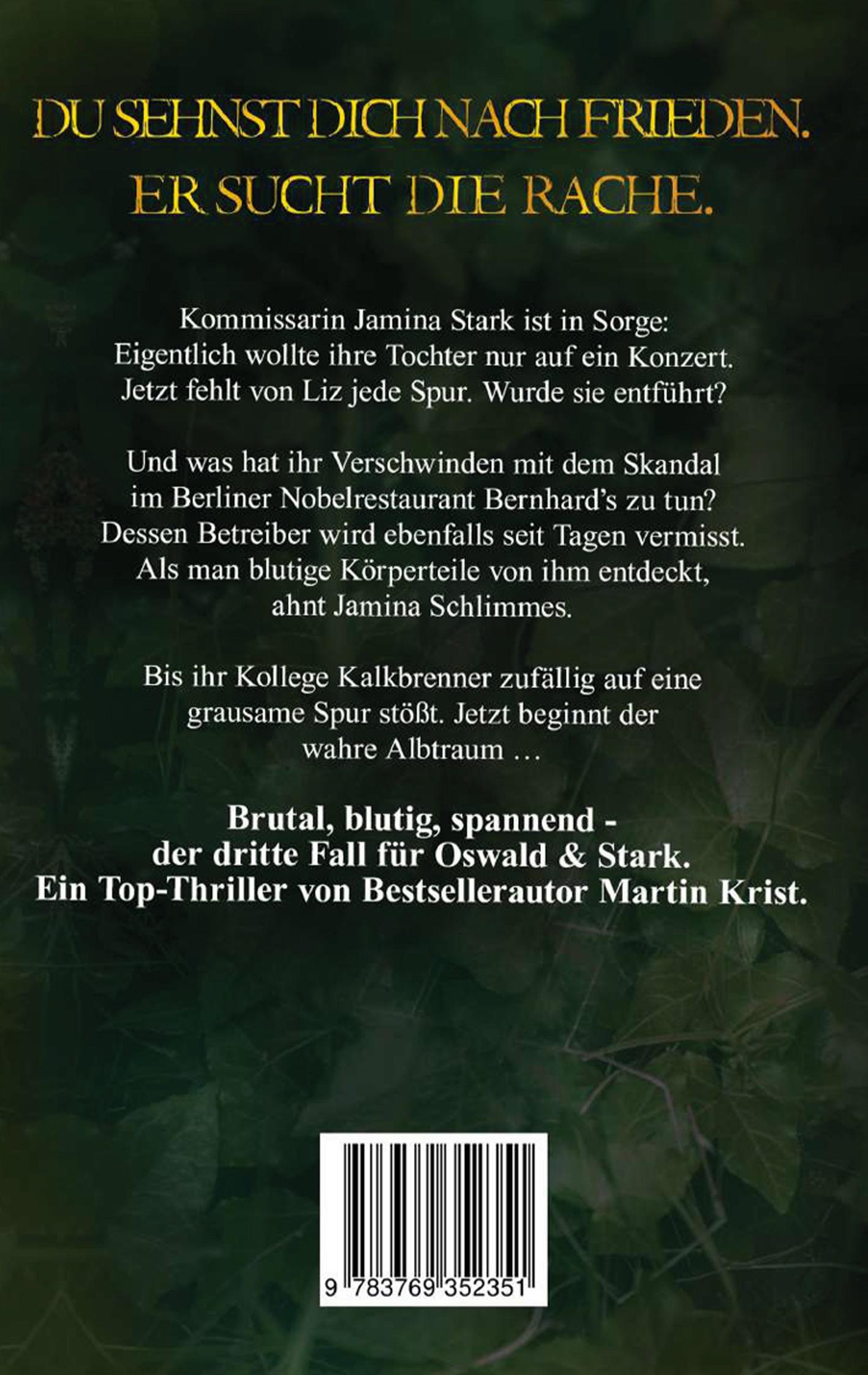 Rückseite: 9783769352351 | Henkers Beil | Thriller | Martin Krist | Taschenbuch | Deutsch | 2025