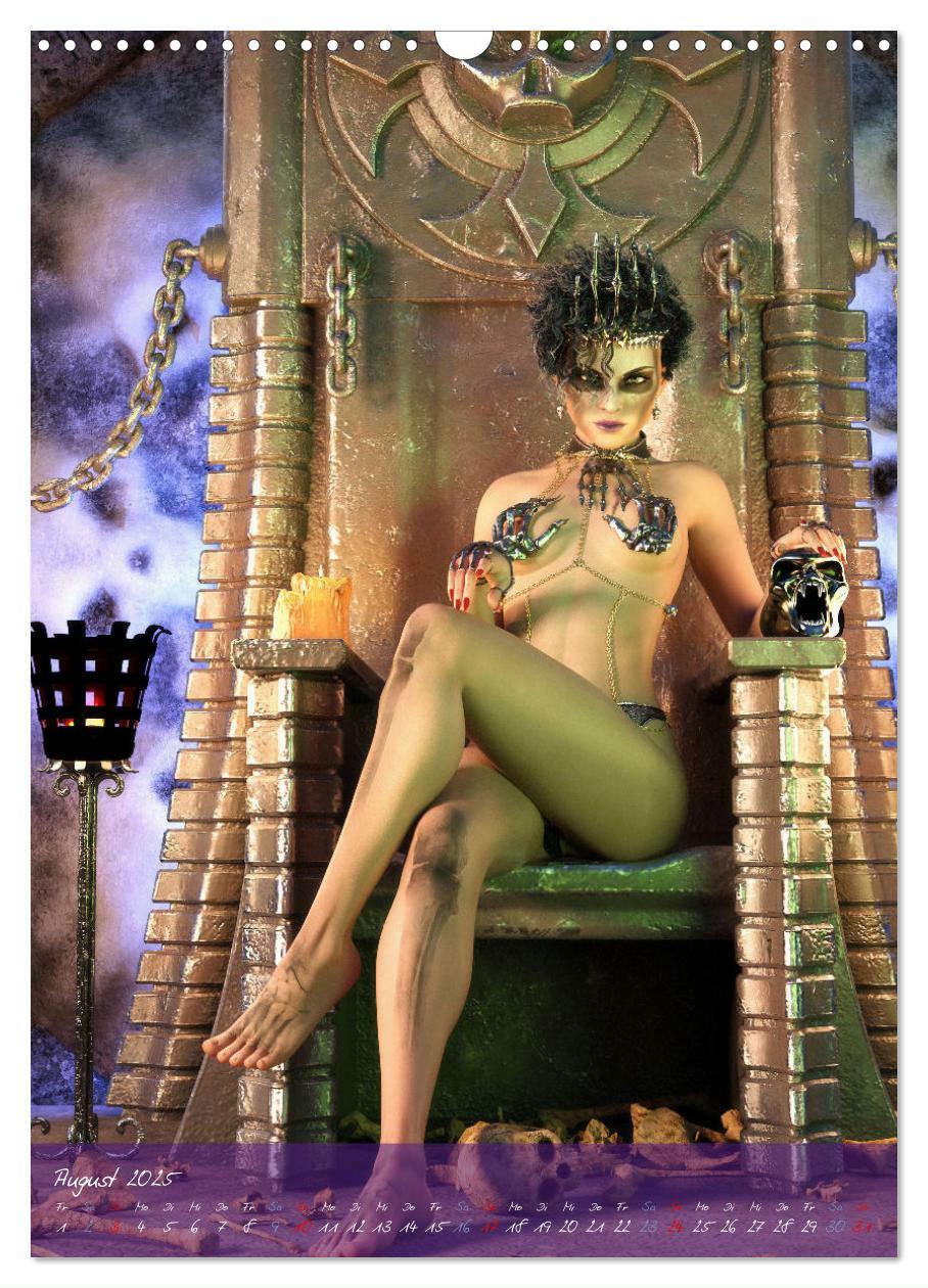 Bild: 9783435908936 | Sexy Goth Girls - Gothic Pin Ups (Wandkalender 2025 DIN A3 hoch),...