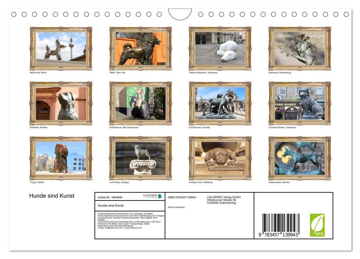 Bild: 9783457139943 | Hunde sind Kunst (Wandkalender 2025 DIN A4 quer), CALVENDO...