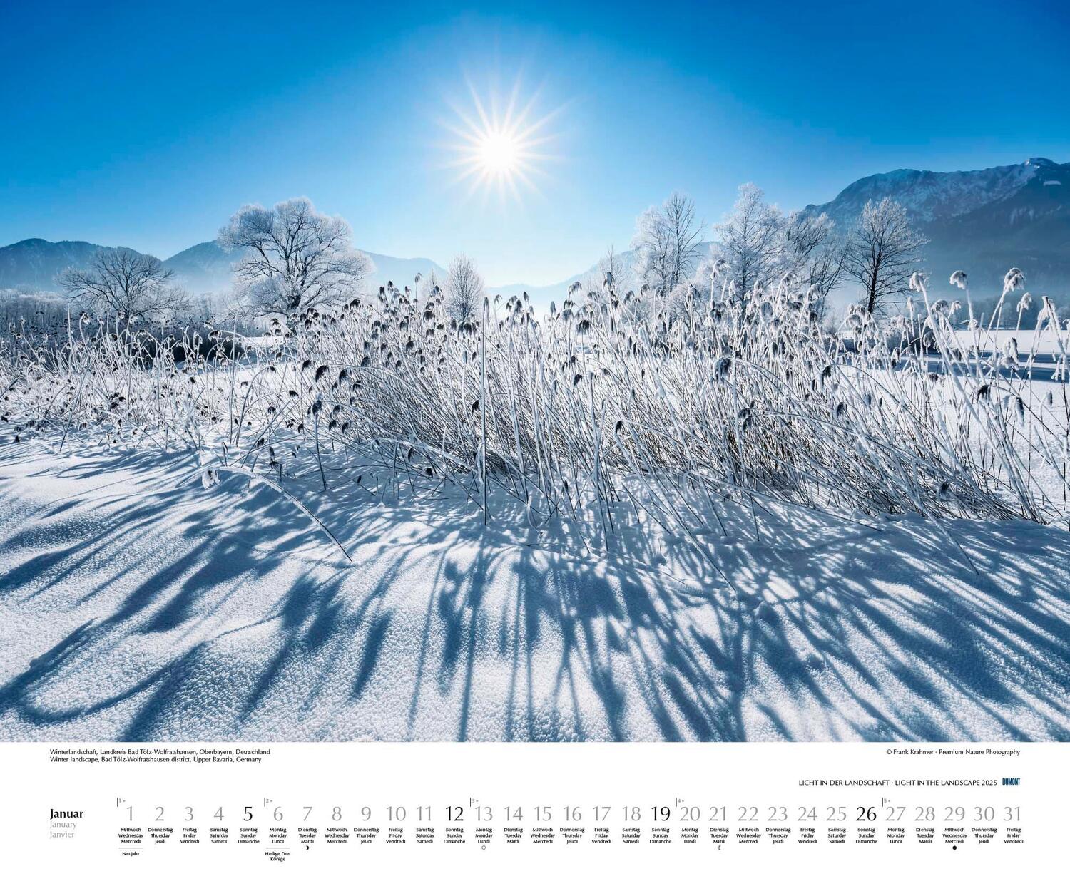 Bild: 4250809652757 | Licht in der Landschaft 2025 - Wandkalender 60,0 x 50,0 cm -...