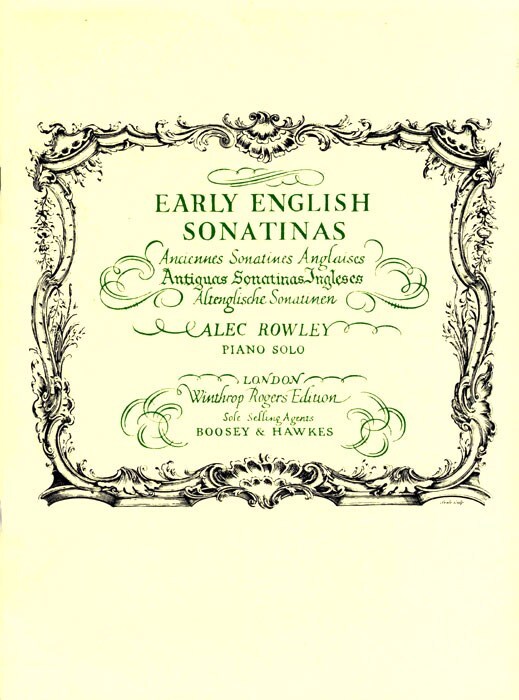 Cover: 9790060022951 | Early English Sonatines | Rowley | Buch | Boosey and Hawkes