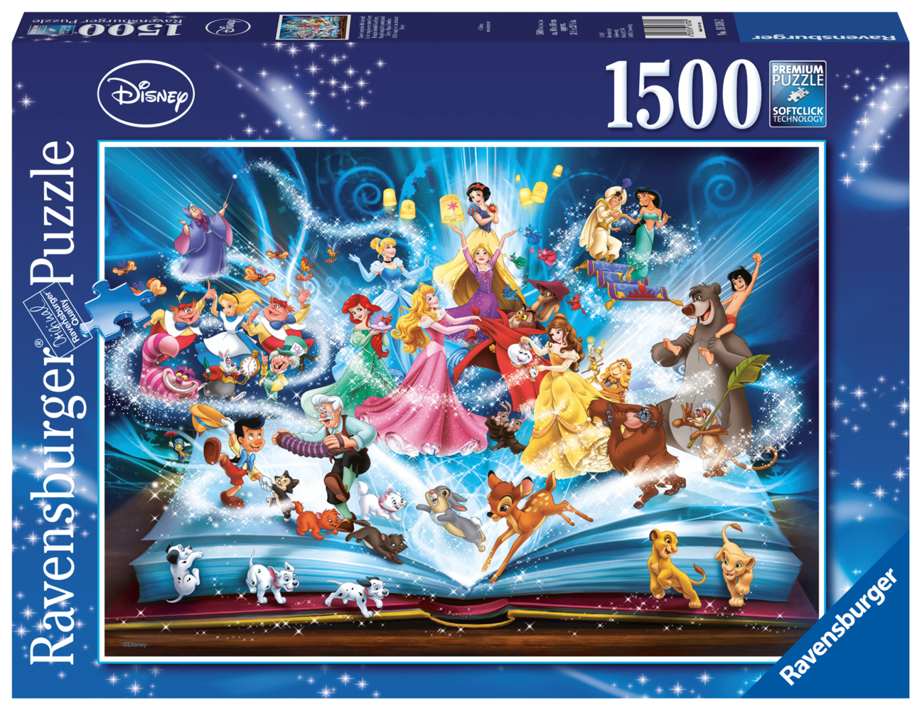 Cover: 4005556163182 | Disney's magisches Märchenbuch. Puzzle 1500 Teile | Spiel | 16318