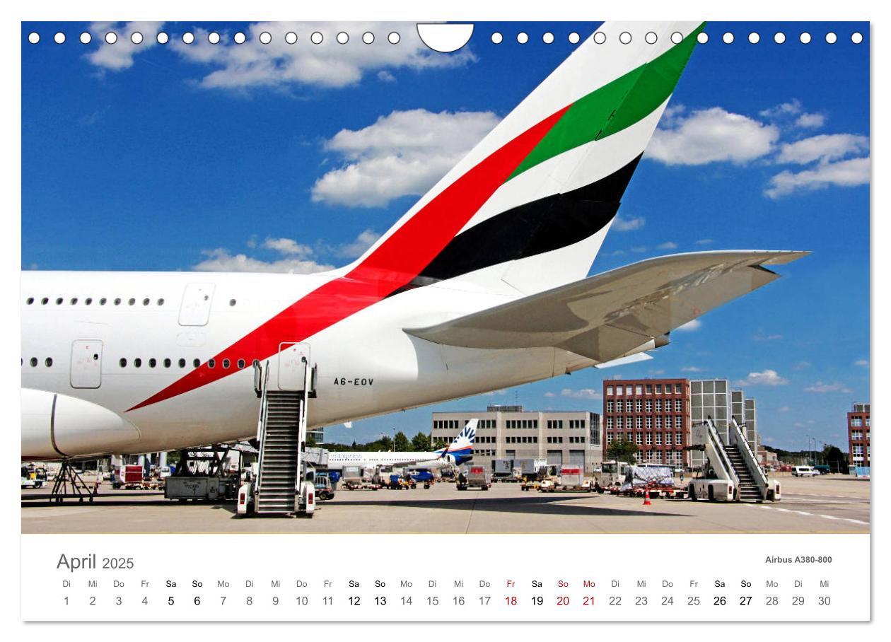 Bild: 9783435130795 | Große und kleine Flieger am Flughafen (Wandkalender 2025 DIN A4...