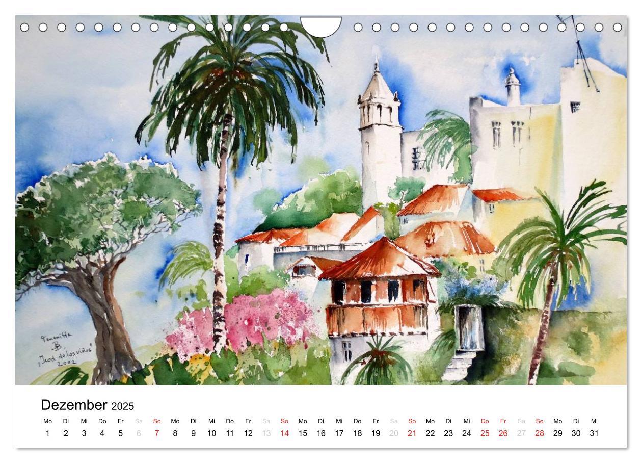 Bild: 9783435732067 | Aquarelle - quer durch Europa (Wandkalender 2025 DIN A4 quer),...