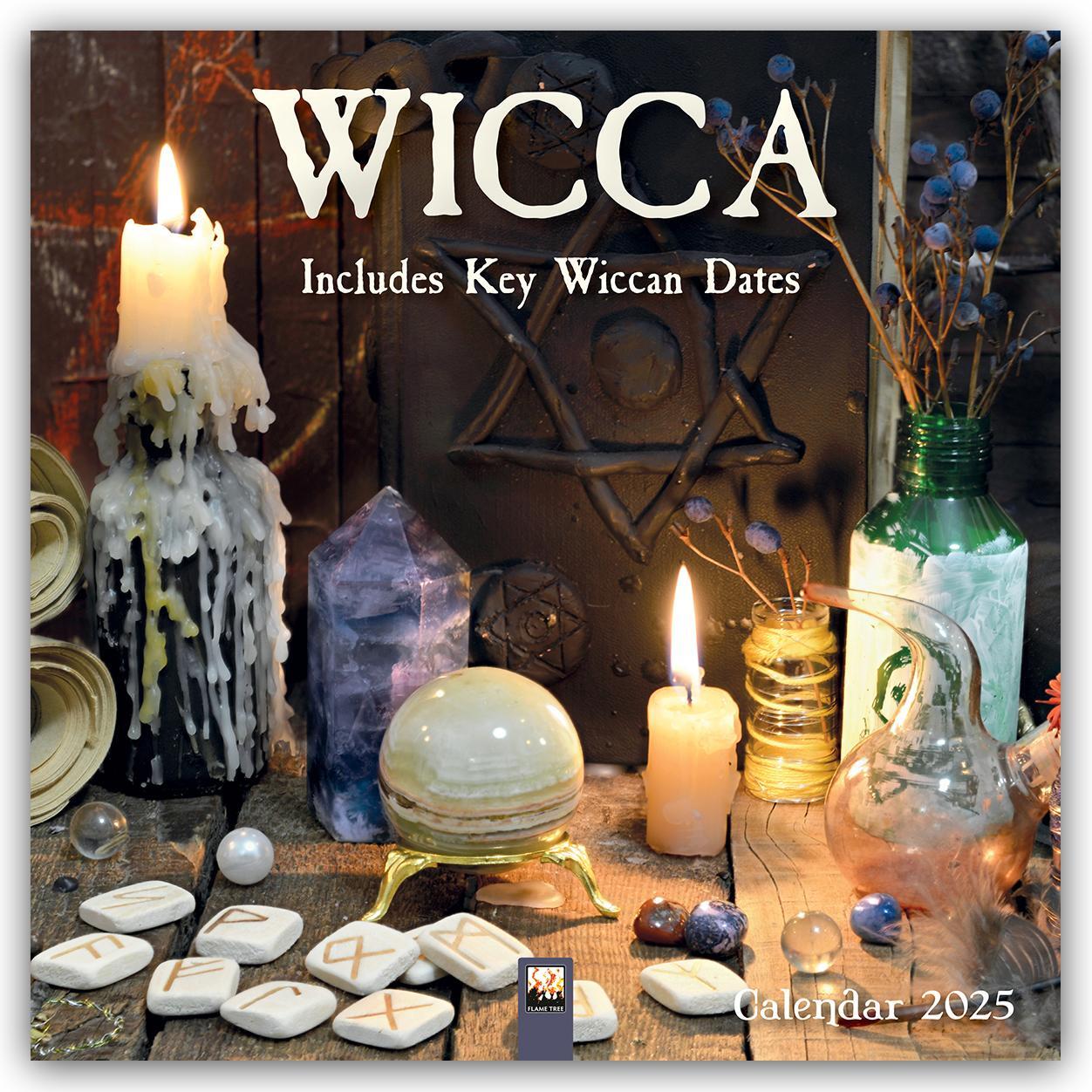 Cover: 9781835620137 | Wicca Wall Calendar 2025 (Art Calendar) | Flame Tree Publishing | 2025