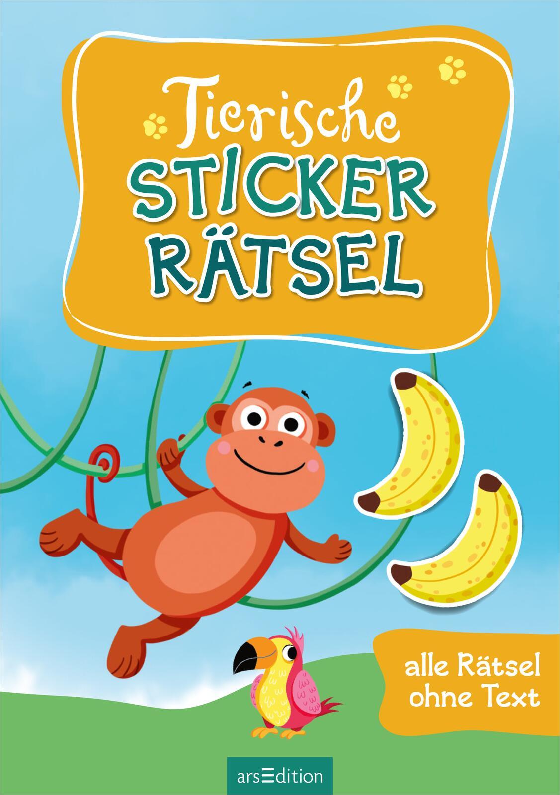 Bild: 9783845856131 | Tierische Sticker-Rätsel | Alle Rätsel ohne Text | Kristine Ortmeier