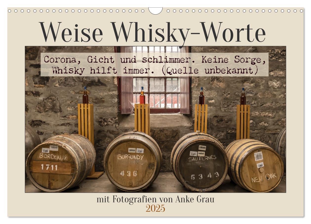 Cover: 9783383953941 | Weise Whisky-Worte (Wandkalender 2025 DIN A3 quer), CALVENDO...