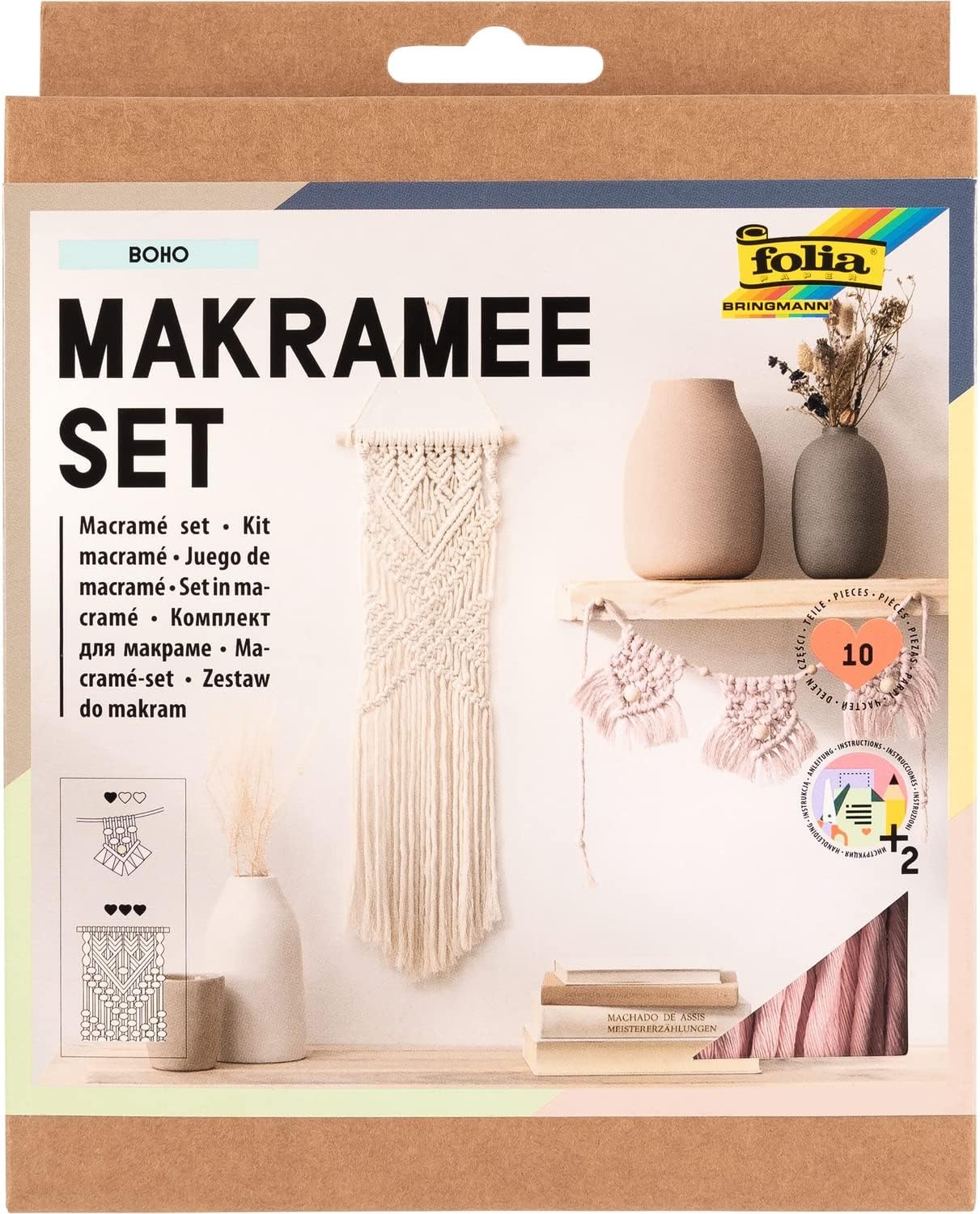 Cover: 4001868125771 | Folia Makramee Set BOHO, 10-teilig | 23719 | 2023 | Folia