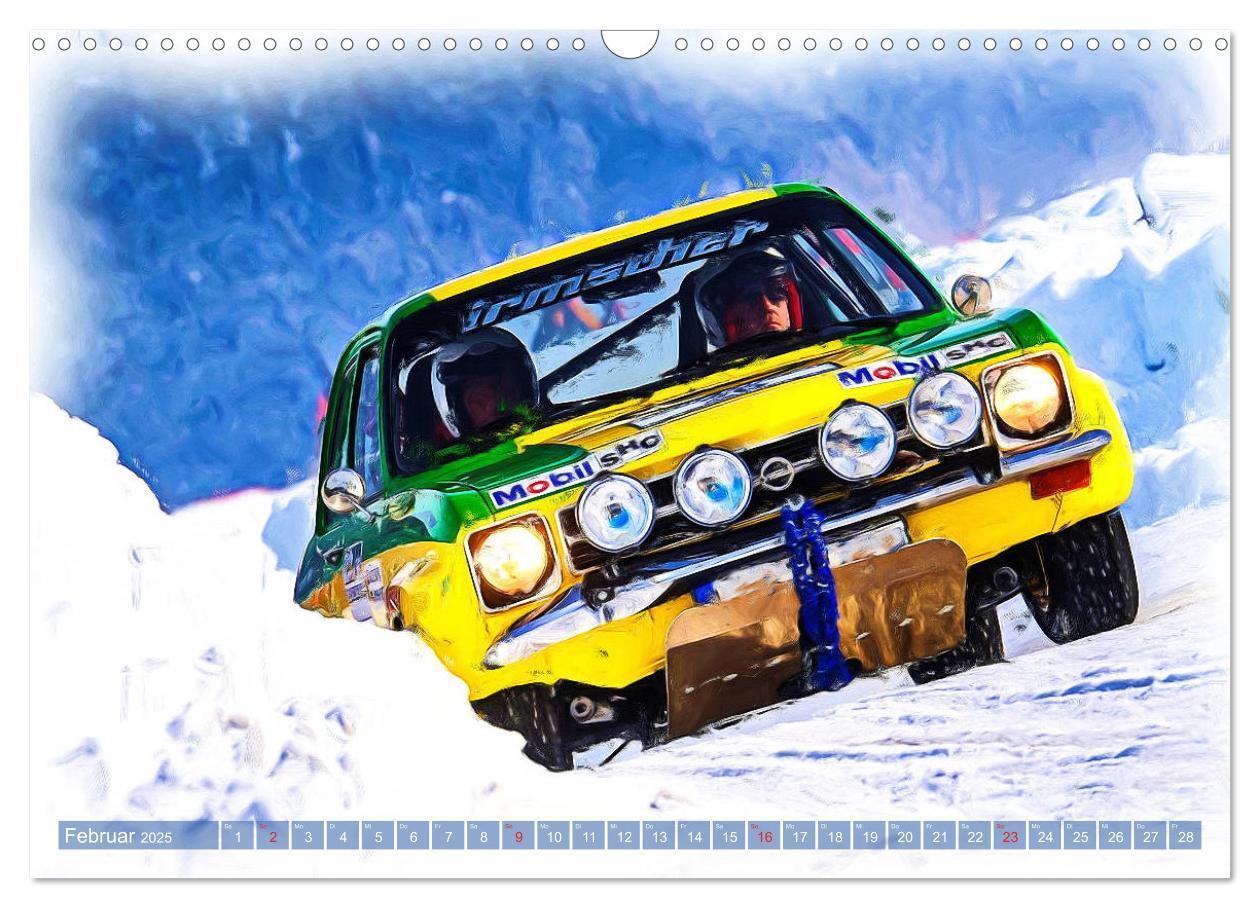 Bild: 9783435233410 | Rallye-Klassiker auf Eis (Wandkalender 2025 DIN A3 quer), CALVENDO...