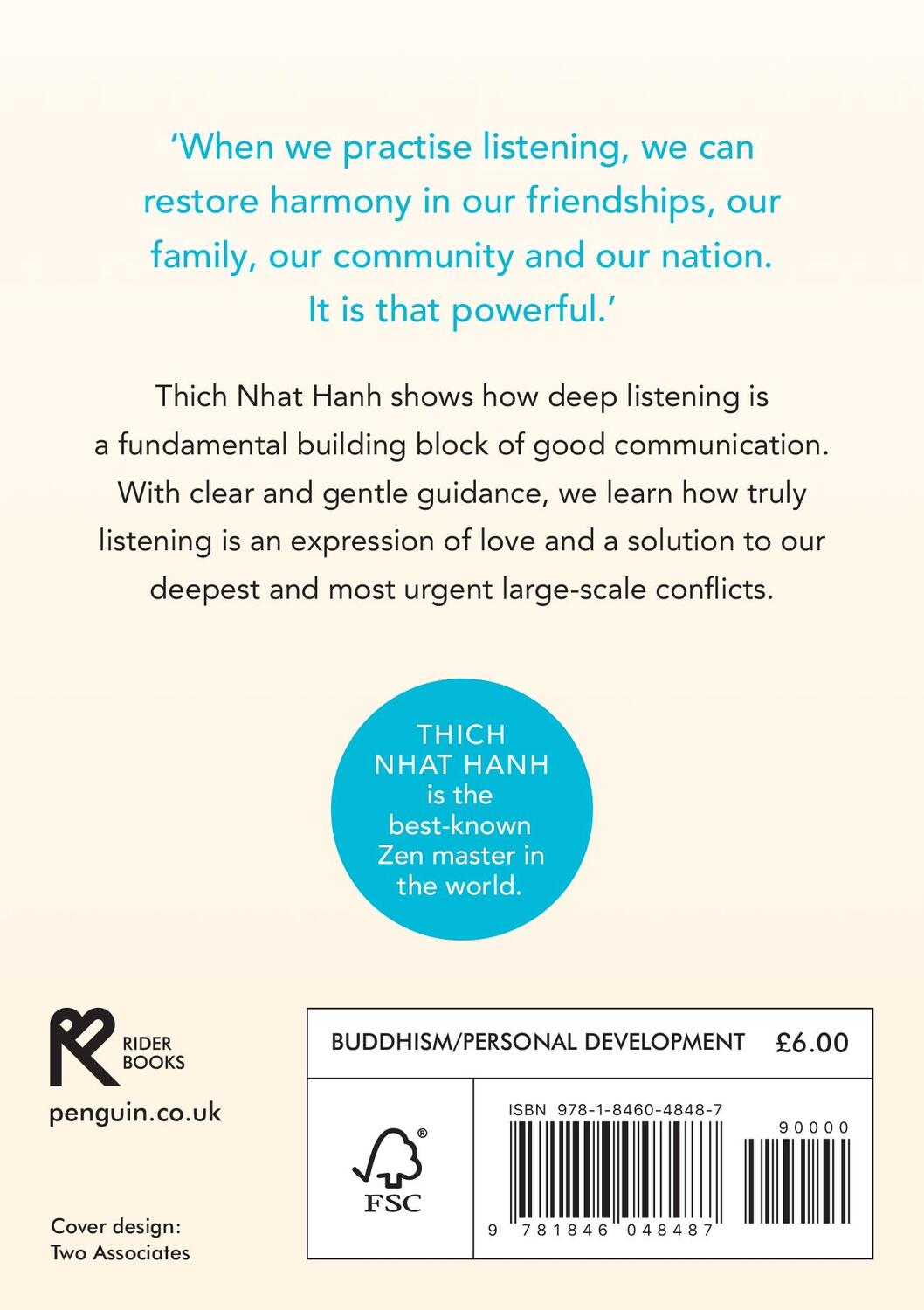 Rückseite: 9781846048487 | How to Listen | Thich Nhat Hanh | Taschenbuch | Englisch | 2024