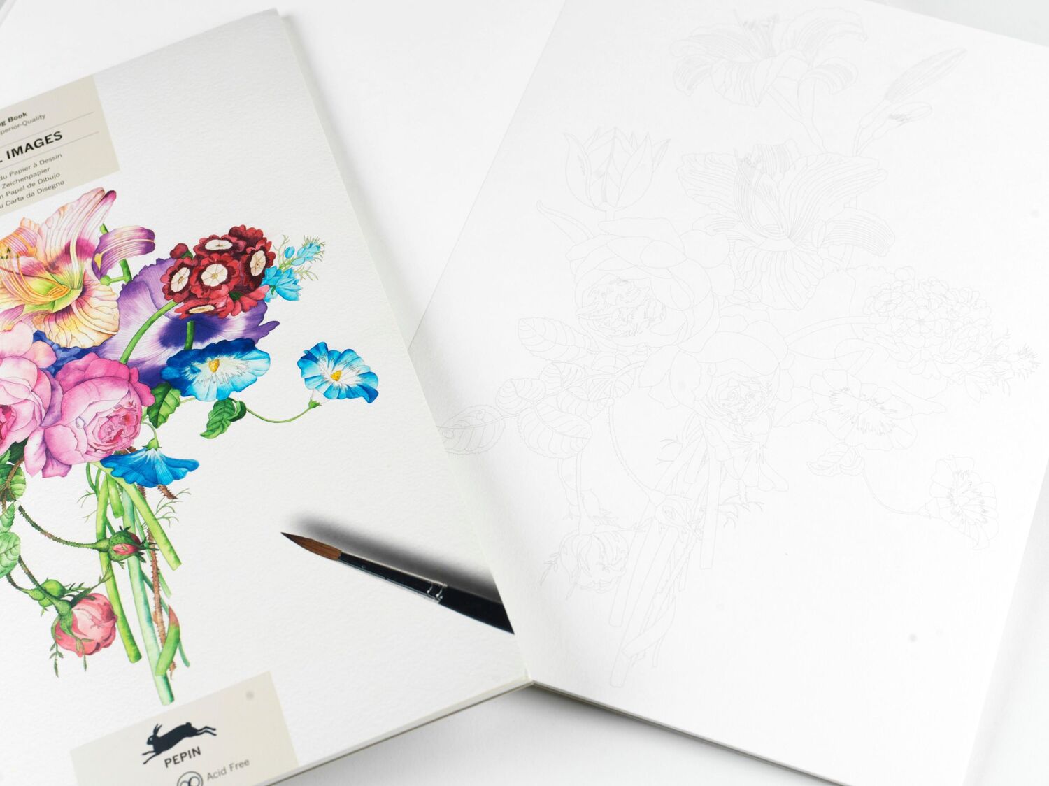 Bild: 9789460098291 | Floral Images | Artists' Colouring Book | Pepin Van Roojen | Buch