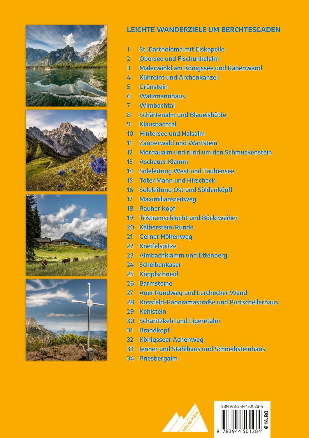 Rückseite: 9783944501284 | Leichte Wanderziele um Berchtesgaden | Elke Kropp | Taschenbuch | 2021