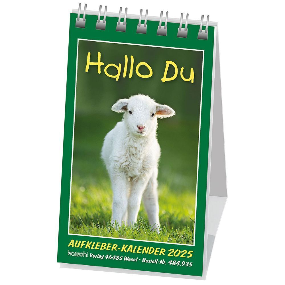 Cover: 9783754893555 | Hallo Du 2025 | Mini-Aufkleber-Kalender | Kalender | 14 S. | Deutsch